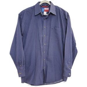 Wrangler George Strait Shirt Mens Large Western Cowboy Cut Long Sleeve Rodeo‎